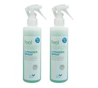 Feel Nature - Spray de 2 fases, 250 ml, spray de cuidado inmediato, 25 % más contenido, incluye accesorio de pulverización, 2 unidades