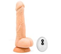 Feel Real 7 pulgadas empuje empuje Dìdlo con fuerte ventosa Víbérérâtë Juguetes para adultos para mujeres con diferentes velocidades Parejas Juego