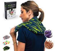 Feel Recovery Saco Térmico Semillas Cervical - Almohada Cuello para Calentar en Microondas (60x22 cm) - Cojín de Semillas - Con Funda Lavable, Tela de Algodón 100% y Olor a Lavanda (Sport)