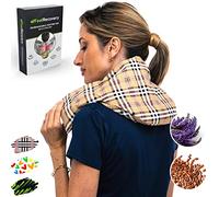 Feel Recovery Saco Térmico Semillas Cervical - Almohada Cuello para Calentar en Microondas (60x22 cm) - Cojín de Semillas - Con Funda Lavable, Tela de Algodón 100% y Olor a Lavanda (Oxford)