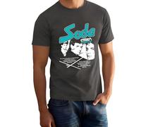 Feel Soda Stereo 1984 Faded Grey Color Rock Band T-Shirt