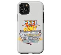Feel The Beat Cool Retro Music Illustration Novelty Graphic Carcasa para iPhone 11 Pro