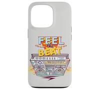 Feel The Beat Cool Retro Music Illustration Novelty Graphic Carcasa para iPhone 13 Pro
