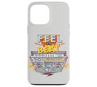 Feel The Beat Cool Retro Music Illustration Novelty Graphic Carcasa para iPhone 13 Pro Max