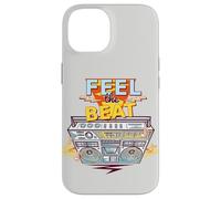 Feel The Beat Cool Retro Music Illustration Novelty Graphic Carcasa para iPhone 14