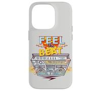 Feel The Beat Cool Retro Music Illustration Novelty Graphic Carcasa para iPhone 14 Pro