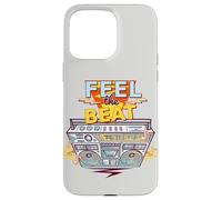 Feel The Beat Cool Retro Music Illustration Novelty Graphic Carcasa para iPhone 15 Pro Max
