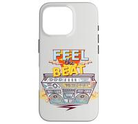 Feel The Beat Cool Retro Music Illustration Novelty Graphic Carcasa para iPhone 16 Pro