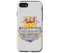 Feel The Beat Cool Retro Music Illustration Novelty Graphic Carcasa para iPhone SE (2020) / 7 / 8