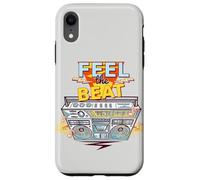 Feel The Beat Cool Retro Music Illustration Novelty Graphic Carcasa para iPhone XR