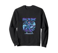 Feel The Beat DJ Girl Música Dance Vibes Arte Sudadera