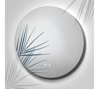 Feel Your Bath Espejo de Baño Redondo Ø60 cm con Luz LED Regulable, Antivaho, Interruptor Táctil, Iluminación Frontal y Retroiluminada, Diseño Moderno, Bajo Consumo, Fácil Instalación