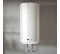 Feel Your Bath Termo Eléctrico Vertical 80 L, Compacto, Clase Energética C, Bajo Consumo, Fácil Instalación, Color Blanco