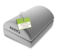 feela.® Reposapiés Ergonómico para Escritoio & Co | Regulable en Altura (Plata)