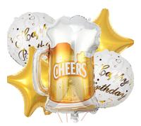 Feelairy Globos Botellas de Cerveza, Globos Botellas de Vino, Gigantes Globos de Helio Botellas de Champán Decoración de Feliz Cumpleaños para Decoración de Fiesta Cumpleaños Mujeres Hombres