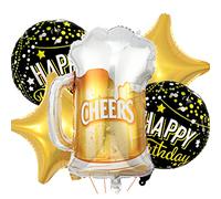 Feelairy Globos Botellas de Cerveza, Globos Botellas de Vino, Gigantes Globos de Helio Botellas de Champán Decoración de Feliz Cumpleaños para Decoración de Fiesta Cumpleaños Mujeres Hombres