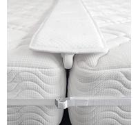 FeelAtHome Cuña de Unir Colchones Ancha - 25,5 cm - Puente de Cama Convertidor de Cama Individual a Cama de Matrimonio - Conector de Colchón y Correa de Sujeción para una Cómoda Cama de Invitados