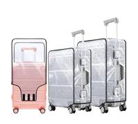 Feelhap 3 PCS Funda de Maleta Transparente Cubierta de Maleta Protector de Equipaje de PVC Funda Protectora para Maleta Impermeable y a Prueba de Polvo Cubierta de Equipaje Reutilizable (20”+24”+28”)
