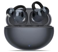 Feelhap Auriculares Inalámbricos Bluetooth 5.4,Auriculares Conducción Ósea,Auriculares Inalámbricos Deportivos con Diseño Abierto,Ultraligero 4,3g Cascos Inalámbricos Bluetooth Deporte (Negro)