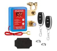 Feelhap Desconectador de Bateria Coche,12V 240A Corta Corriente Bateria,Interruptor de Desconexión de batería Remota con 2 Telecontrol,Desconectador bateria Automática para Coche Camión RV ATV Barco