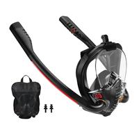 Feelhap Mascara de para Adultos,180° Panoramica Mascarade Snorkel de Cara,Mascarade Snorkel Integral,Mascara Integral Unisex para Snorkeling,Mascara Snorkel Adulto,Kit Snorkel con Soporte de Camara