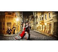 Feeling at home ESTRILLADO-LONEA-Tango-en-calle-Alvez-A.-Perez-A.-Humor-Fine-Art-impresión-enmarcado-en-madera-bars-cm_21x44_in