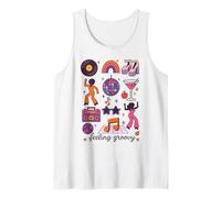 Feeling Groovy Retro 70s Disco Aesthetic Women Girls Vintage Camiseta sin Mangas