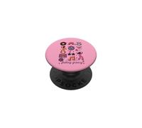 Feeling Groovy Retro 70s Disco Aesthetic Women Girls Vintage PopSockets PopGrip Adhesivo