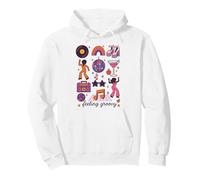 Feeling Groovy Retro 70s Disco Aesthetic Women Girls Vintage Sudadera con Capucha