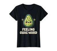 Feeling Guac-Ward Awkward Guacamole Puns - Camiseta gráfica económica, Mujer, Negro, M