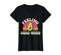 Feeling Guac-Ward Awkward Guacamole Puns - Camiseta gráfica económica, Mujer, Negro, M