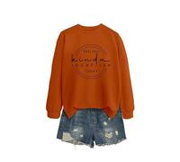 Feeling Kinda Idgaf Ish Comfortable Women's Long Sleeve Top, Graphic Print Crewneck Sweatshirt, Loose Fit Pullover for Gifting and Casual Style in Many Colors