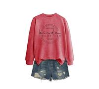Feeling Kinda Idgaf Ish Comfortable Women's Long Sleeve Top, Graphic Print Crewneck Sweatshirt, Loose Fit Pullover for Gifting and Casual Style in Many Colors