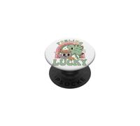 Feeling Lucky Four Leaf Clover Irish Luck Humor PopSockets PopGrip Adhesivo