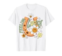 Feeling Lucky Good Fortune Positive Vibes Camiseta