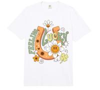 Feeling Lucky Good Fortune Positive Vibes Comfort Colors Adult Heavyweight T-Shirt