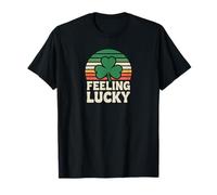 Feeling Lucky Retro Casino Humor St Patricks Day Vibes Camiseta