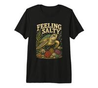 Feeling Salty Sea Turtle Marine Life and Ocean Lovers Camiseta Premium