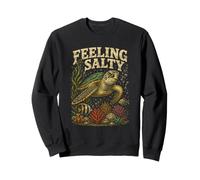 Feeling Salty Sea Turtle Marine Life and Ocean Lovers Sudadera
