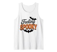 Feeling Spooky Halloween - Divertido Disfraz de murciélago Fantasma Aterrador Camiseta sin Mangas