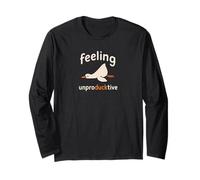 Feeling Un Pro-Duck-Tive Funny Lazy Funny Work Wear Manga Larga