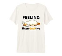 Feeling Unproductive Funny Lazy Duck Meme Morning Coworker Camiseta Premium