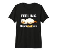Feeling Unproductive Funny Lazy Duck Meme Morning Coworker Camiseta Premium