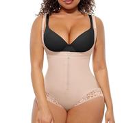 FeelinGirl Faja moldeadora de cuerpo posparto para mujer, Caqui, S