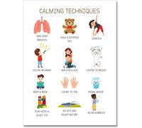 Feelings and Emotions Chart Calm Down Corner Calming Strategies Preschool Classroom Decor Social Emotional Poster