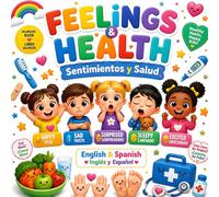 FEELINGS & HEALTH / Sentimientos y Salud: English & Spanish Feelings and Health Vocabulary Book for Kids | Emotions, Body Parts & Healthy Habits | Inglés y Español para Niños