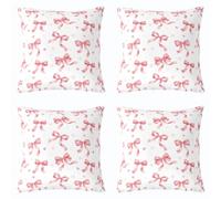 feelingyou Bonita funda de cojín de 50 x 50 cm, adorable flor dibujada a mano, lazo de círculo geométrico, funda de almohada para adultos, princesa, flores, amor, decoración, fundas de almohada para