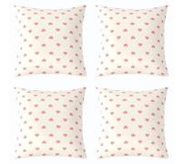 feelingyou Funda de cojín con estampado de corazón de amor, 50 x 50 cm, moderna y sencilla, para adultos, bonita pintada a mano, con tema romántico, para sala de estar