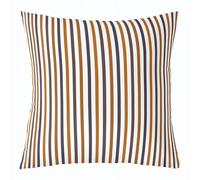 feelingyou Funda de cojín de rayas grises marrones 45 x 45 cm, diseño de líneas simples, funda de cojín para niños, diseño vintage a rayas, minimalismo