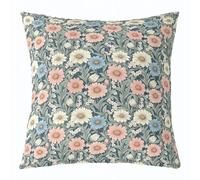 feelingyou Linda flor de margarita funda de cojín, 55 x 55 cm bonita hermosa acuarela plantas de flores funda de cojín para niñas rústica casa de campo estilo funda de almohada